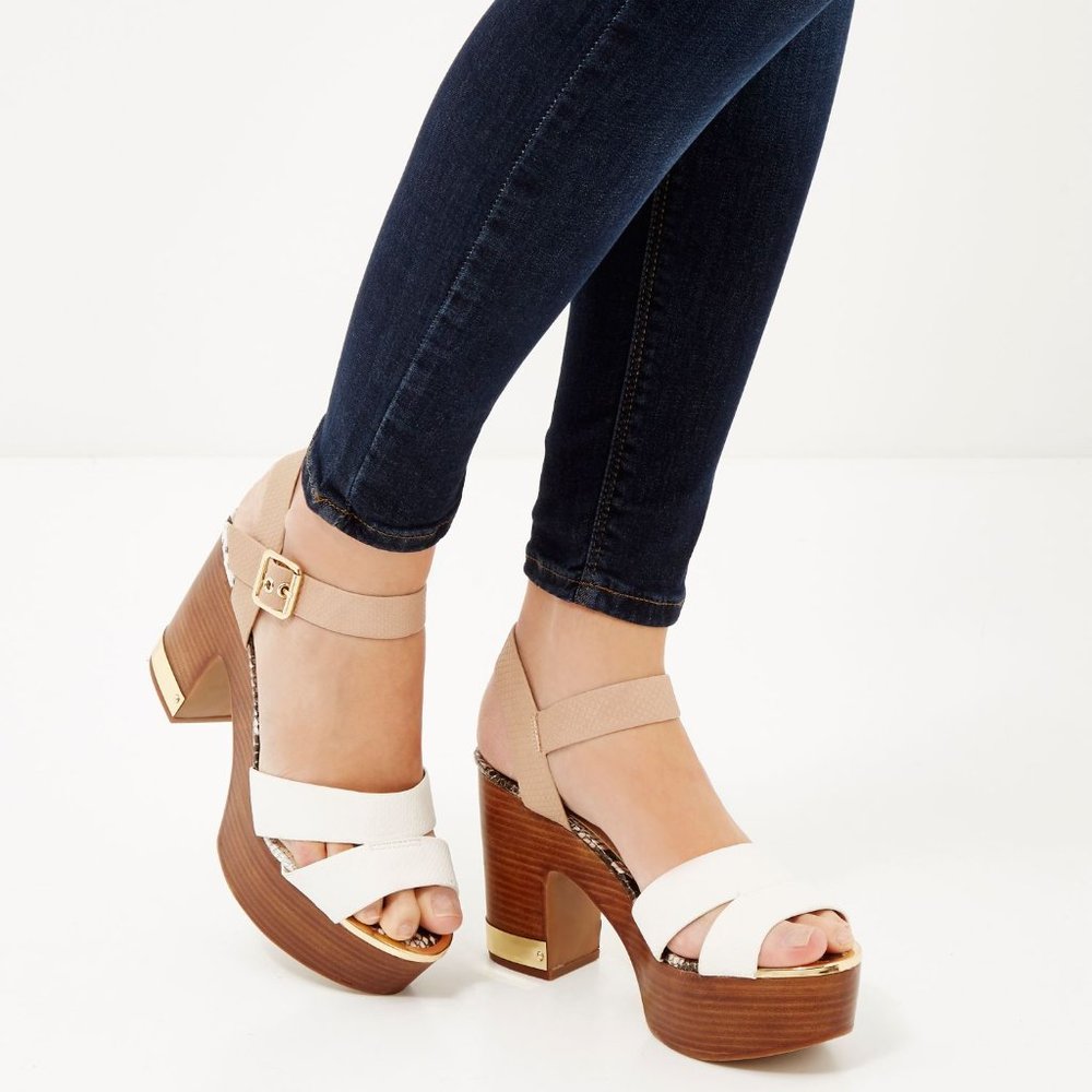 River Island Platform Heels Sandals from Asos